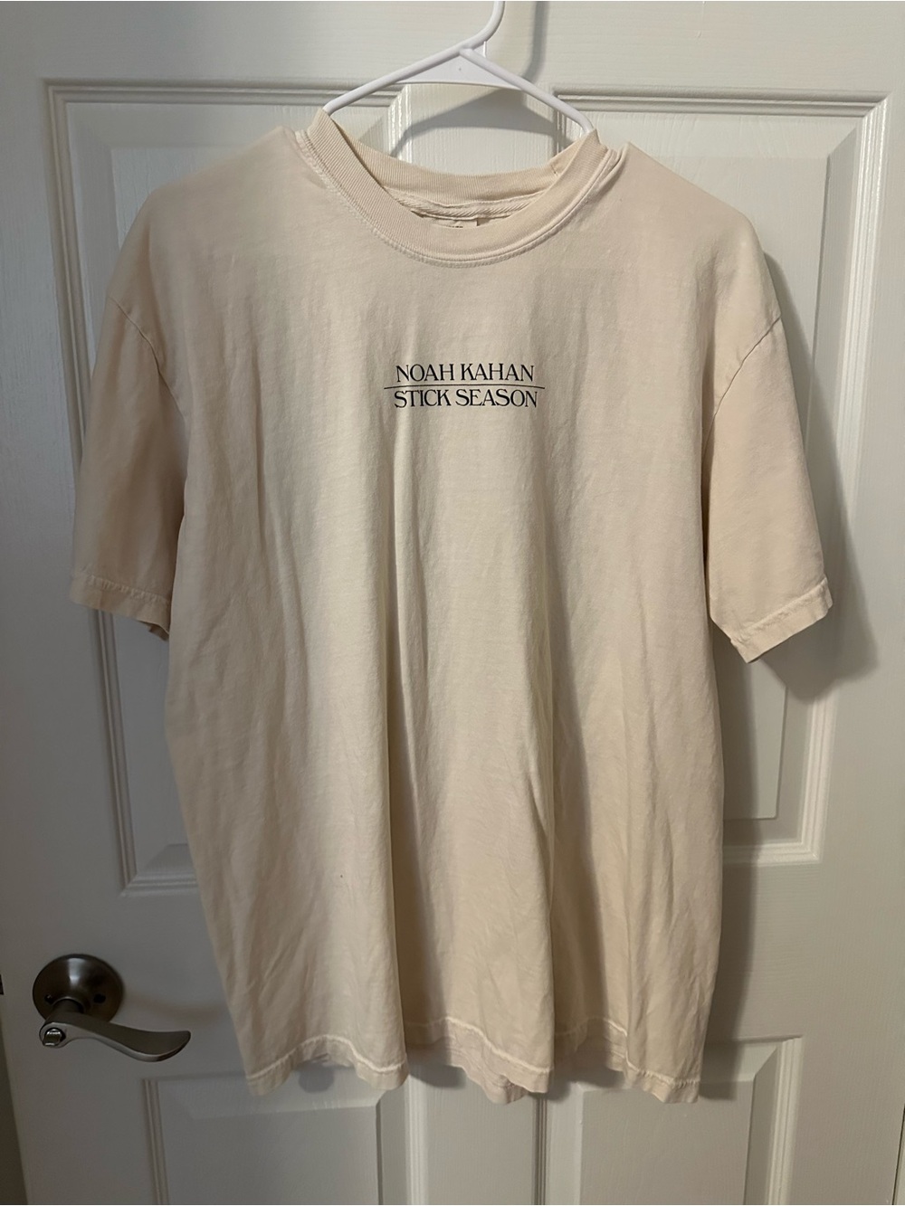 Noah Kahan Stick Season Comfort Colors Cream Short Sleeve Tee